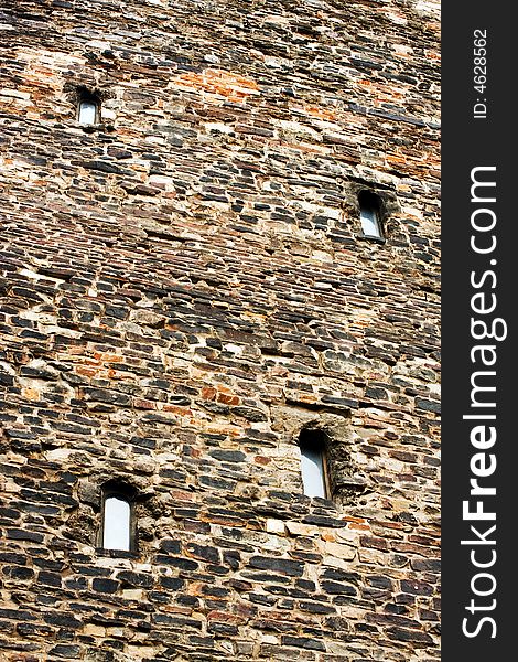 Medieval wall of Town Hall in Aachen