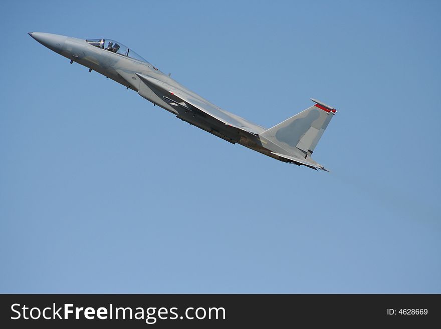 F-15 aircraft demonstration flight in Florida
