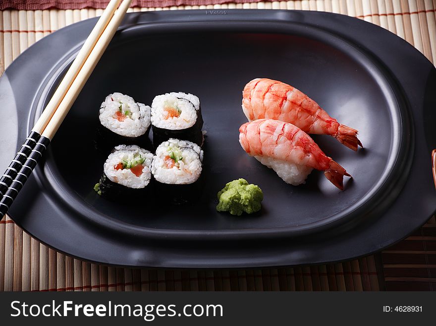 Japanese cuisine: seafoods and other. Japanese cuisine: seafoods and other