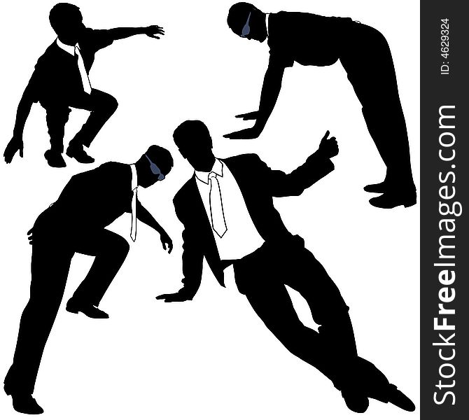 Businessman Model Silhouettes