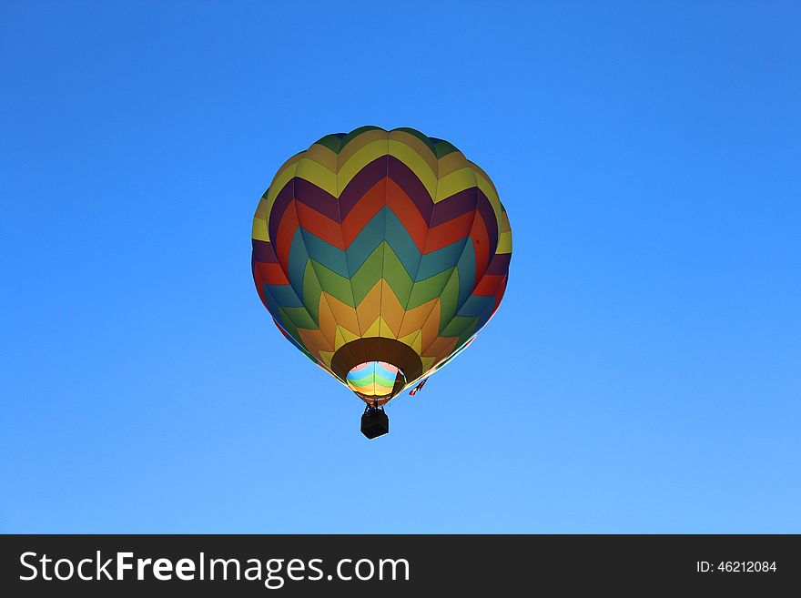 Hot air balloons during a festival. Hot air balloons during a festival