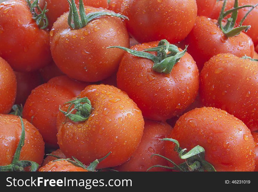 red ripe group of tomatoe; background. red ripe group of tomatoe; background