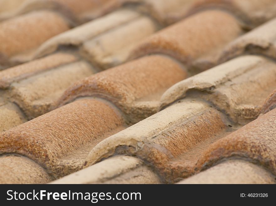 The traditional mediterrian thatched roof. The traditional mediterrian thatched roof