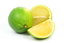 Green Lime Exotic Fruit Stock Images