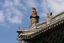 Chinese Dragon On Roof Stock Photo Chinese Dragon On Roof Stock Photo