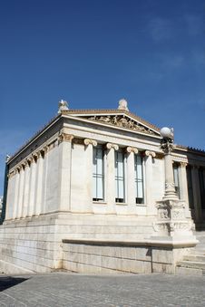 Ancient Greek Building In Athens Royalty Free Stock Photo