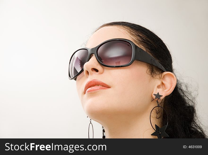 Fashion Model With Sunglasses