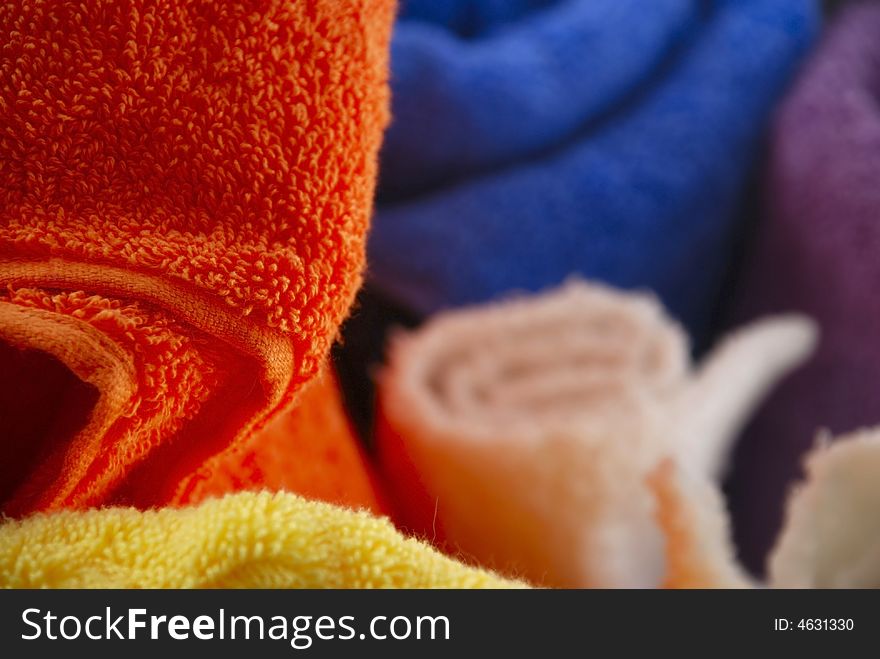 Stock pictures of bath towels and wash clothes