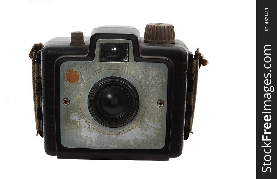 Old vintage photo camera