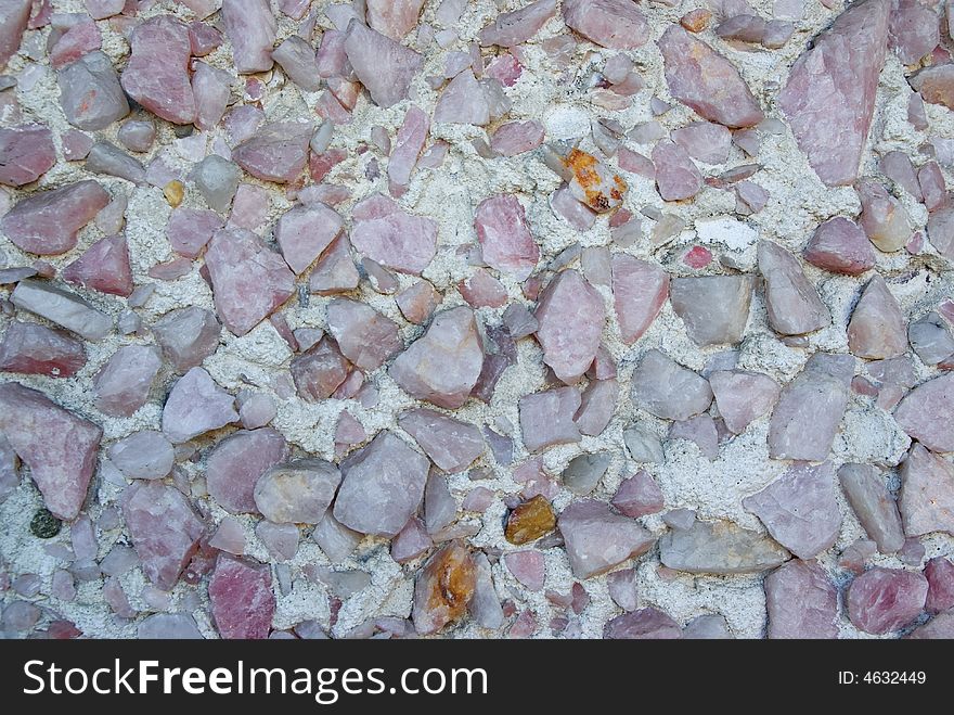Grunge wall with glass stone blocks - texture background