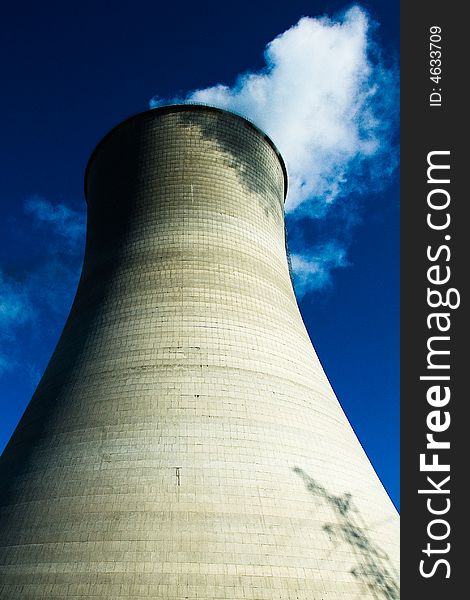 Cooling towers at a coal-fired power station