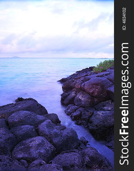 Nice serene view of mauritius shoreline. Nice serene view of mauritius shoreline