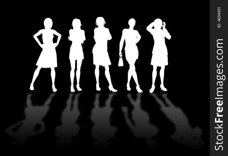 Businesswomen Silhouettes