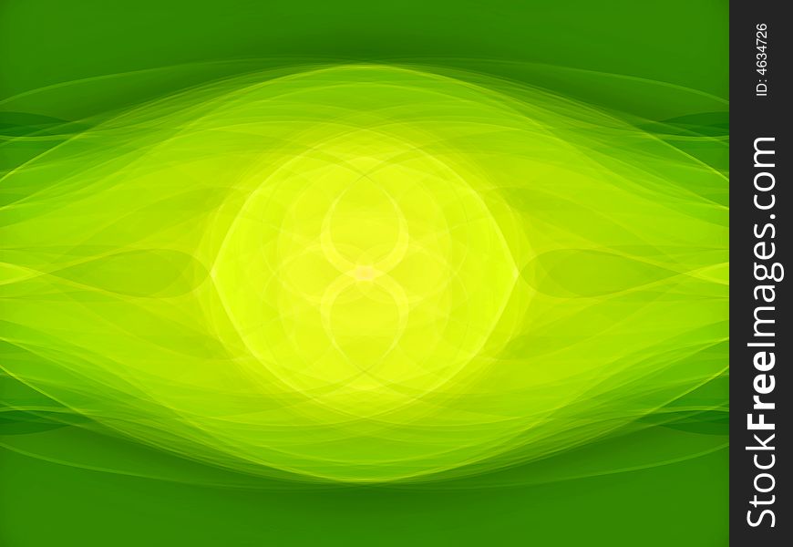 Green blurry waves and curved lines background. Green blurry waves and curved lines background