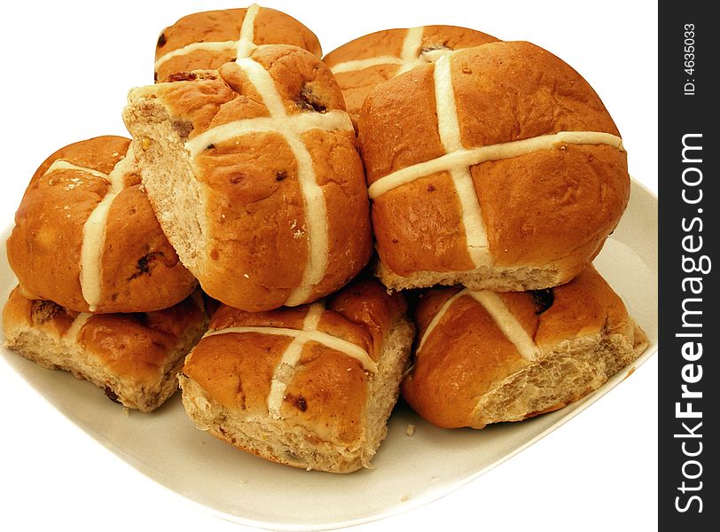 Hot cross buns traditional for christians to eat