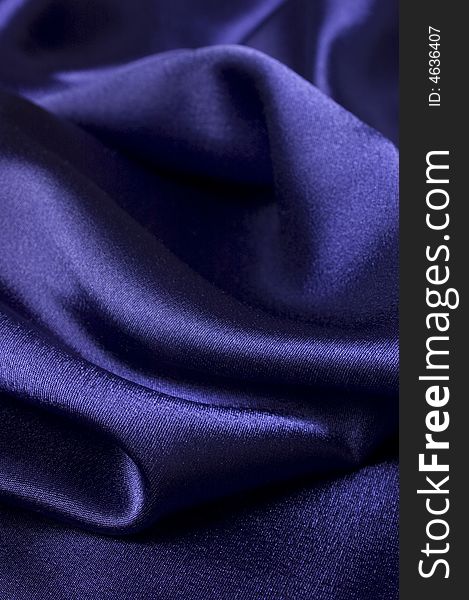 Deep Blue Silk Cloth Detail