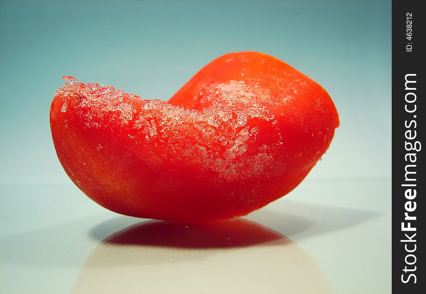 Red, frozen, sweet pepper - ready for use