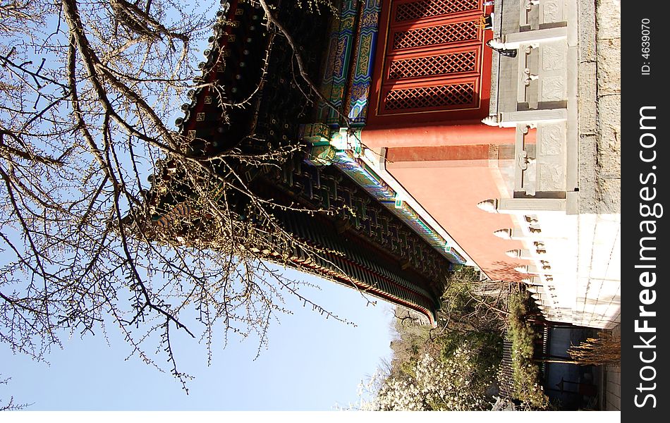 Beijing tourist attractions Huairou Gongluoshi temple. Beijing tourist attractions Huairou Gongluoshi temple