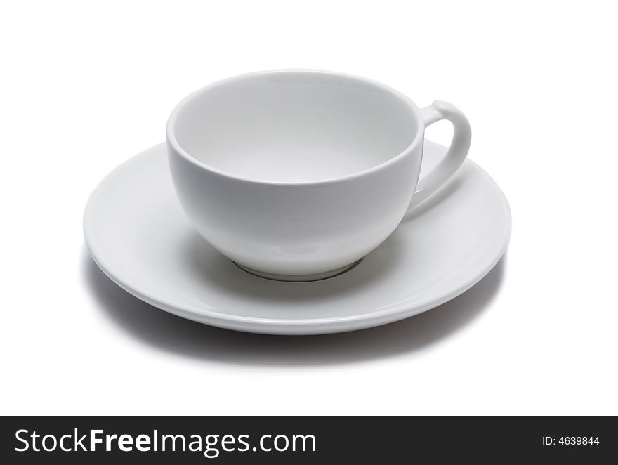 empty coffe cup on white. empty coffe cup on white