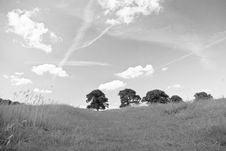 Big Sky Black And White Royalty Free Stock Images