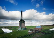 Windmill Landscape Stock Photo Windmill Landscape Stock Photo