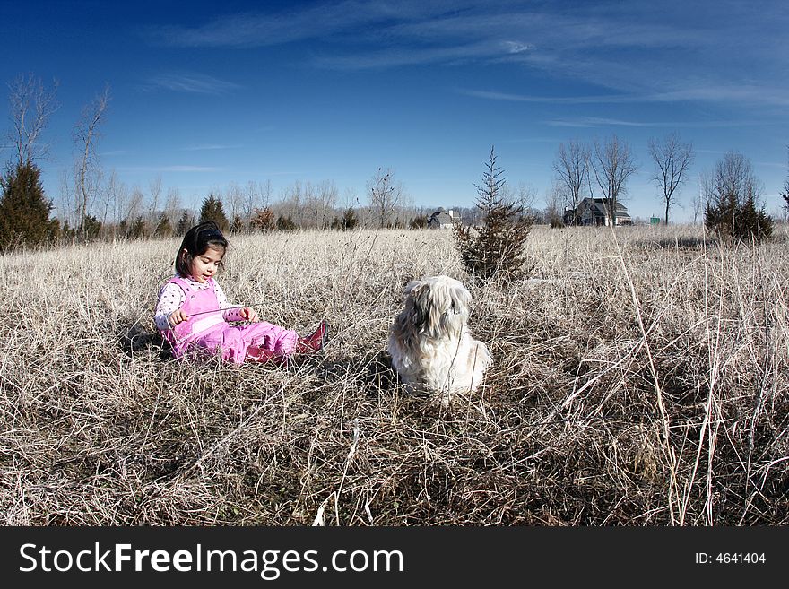 Girl And Her Shihtzu2