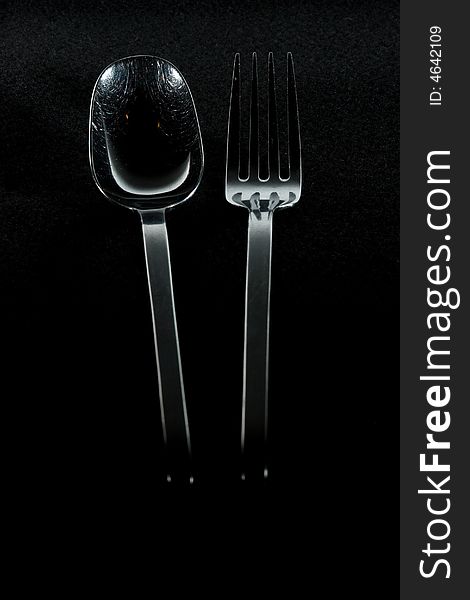 Full Length Silver Spoon And Fork