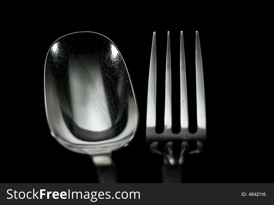 Silver Spoon And Fork