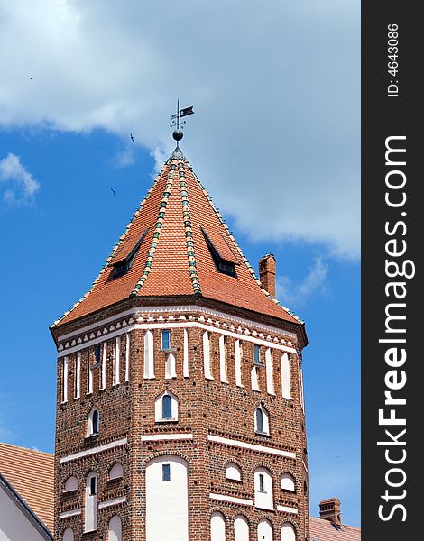 Middle tower of Mir Castle, Belarus. Middle tower of Mir Castle, Belarus