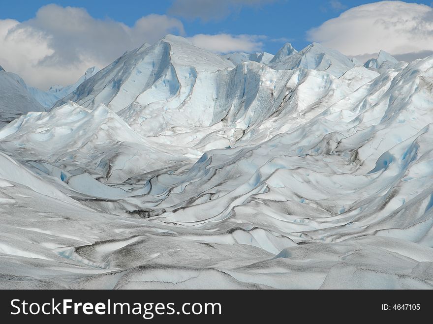 The Perito Moreno Glacier In Patagonia, Argentina.