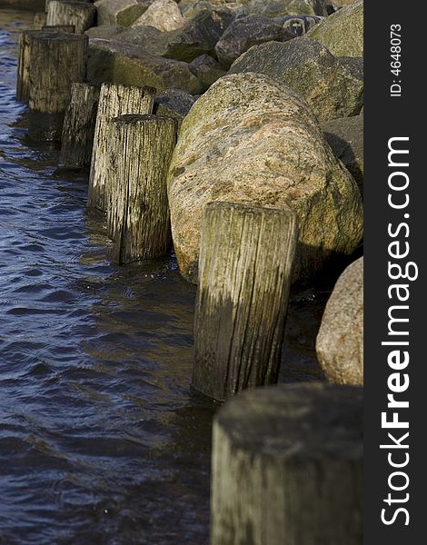 Detail of a Rocky Shoreline