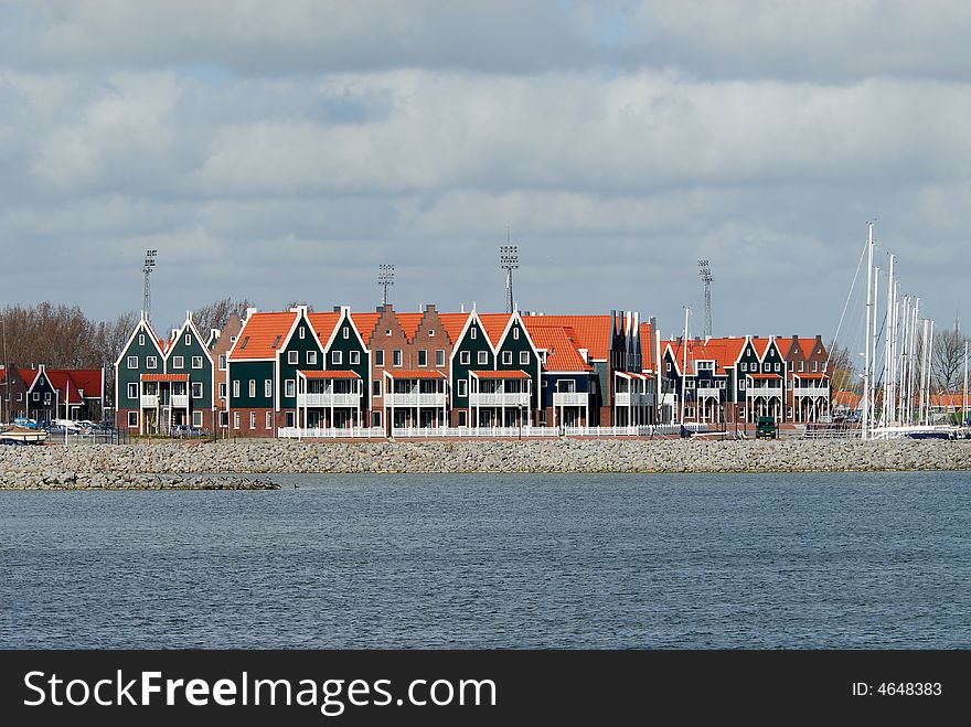 Typical dutch houses in the netherlands