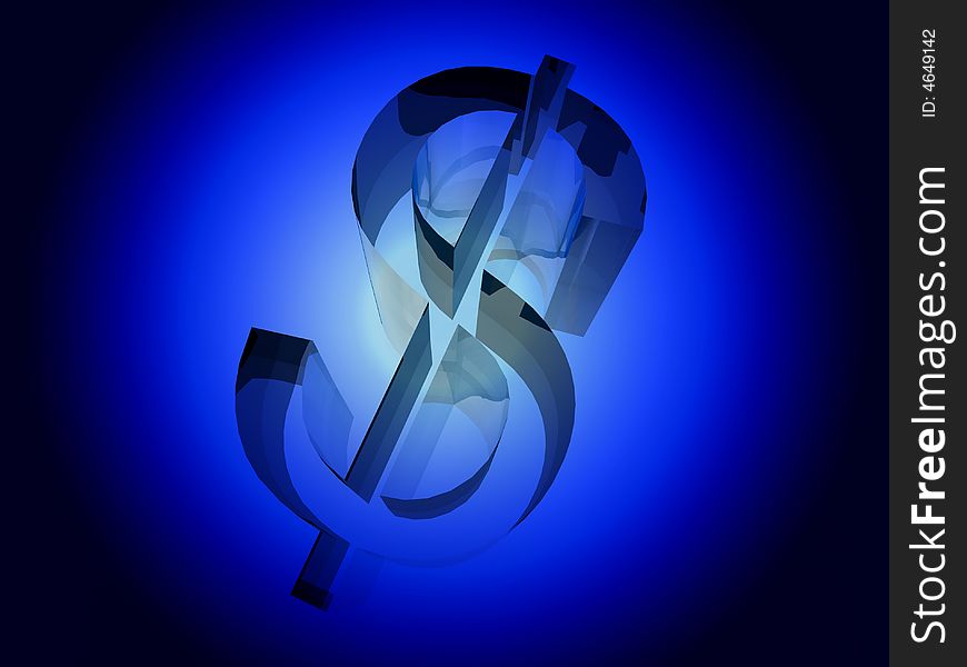 A image of a American dollar currency symbol. A image of a American dollar currency symbol.