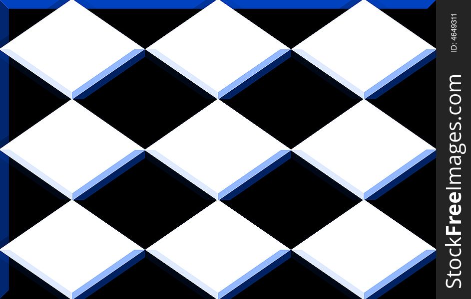 Illustration of a black and white checkered pattern. Illustration of a black and white checkered pattern