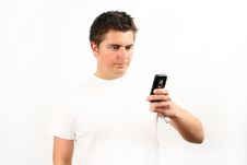 Man With Phone Royalty Free Stock Images Man With Phone Royalty Free Stock Images