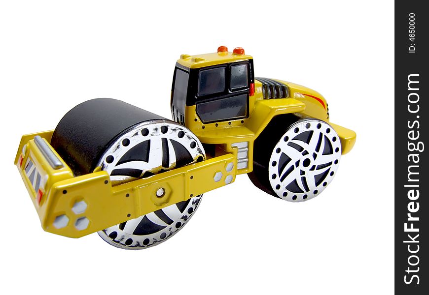 Little yellow road roller toy