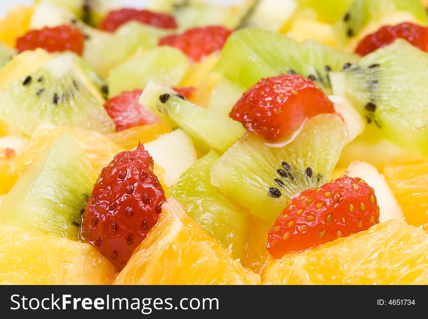 Background from salad from fresh appetizing fruit. Background from salad from fresh appetizing fruit.