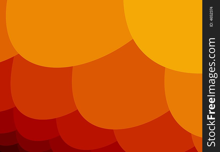 Orange Abstract Balloons