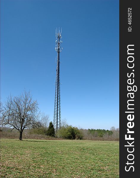 Cell Tower Under Maintenance