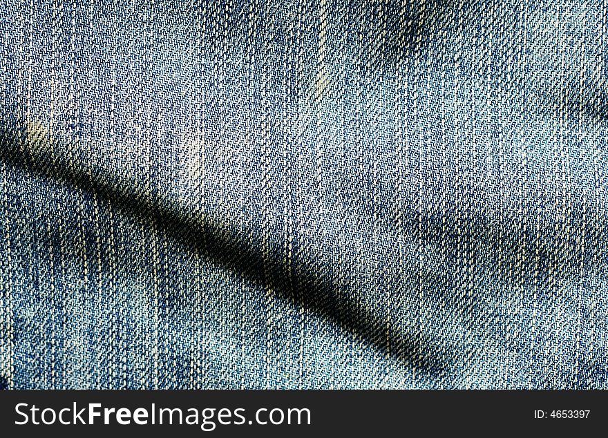 Old jeans texture. Close up shot.