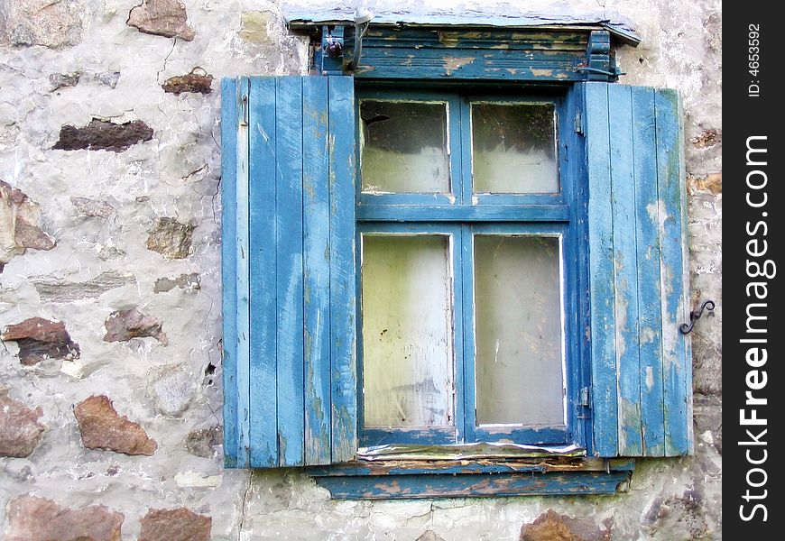 Old Blue Window