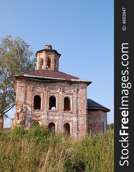 Ancient church hight in mountains