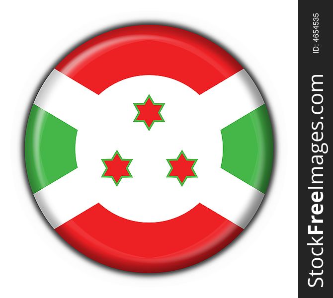 Burundi button flag round shape