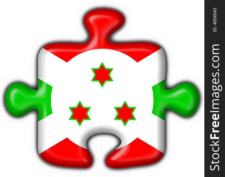 Burundi button flag 3d made. Burundi button flag 3d made