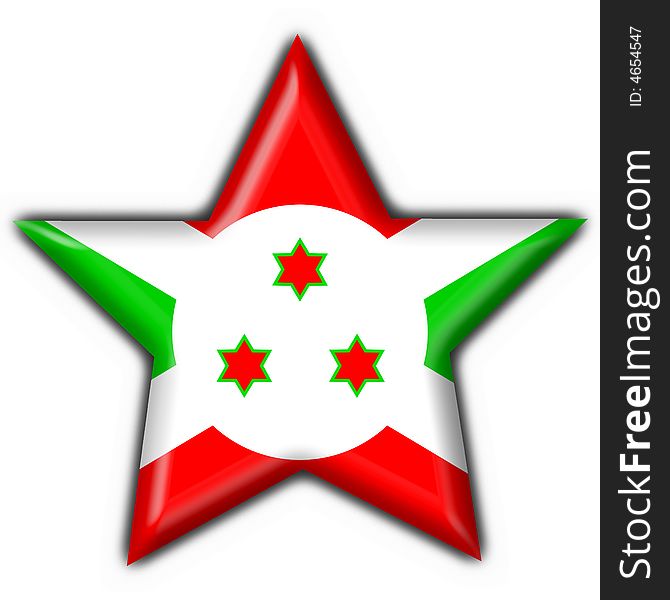 Burundi button flag star shape