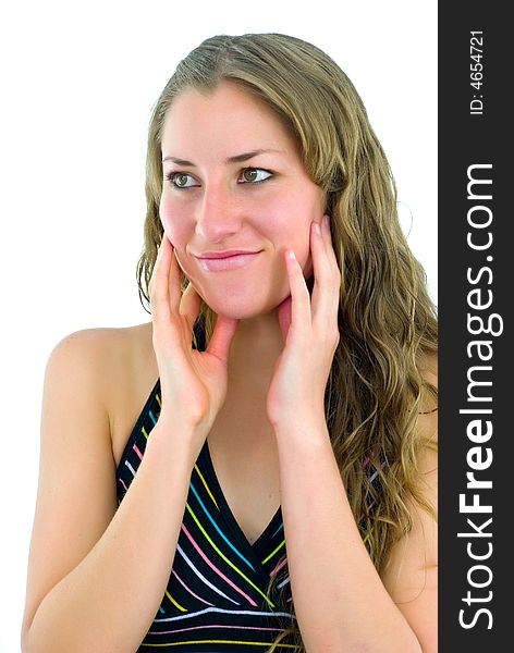 Touching Her Face Free Stock Images And Photos 4654721
