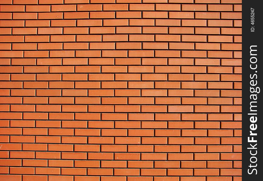 Background of wall from a red brick