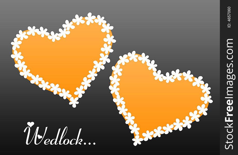 Wedlock Floral Hearts