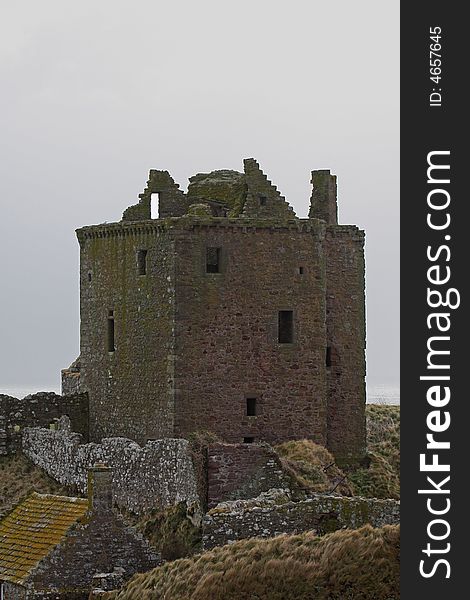 The ruins of Dunnottar Castle, Stonehaven, Scotland. The ruins of Dunnottar Castle, Stonehaven, Scotland