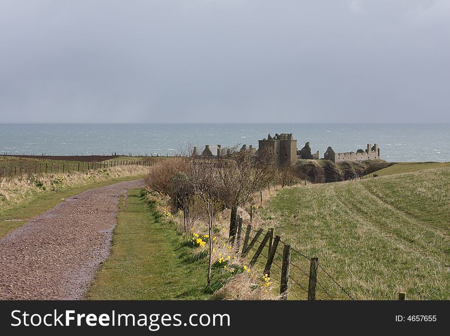 The ruins of Dunnottar Castle, Stonehaven, Scotland. The ruins of Dunnottar Castle, Stonehaven, Scotland
